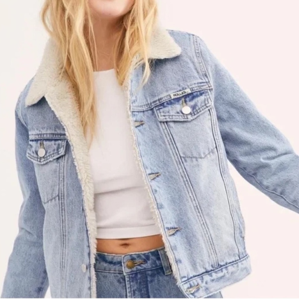 Rolla’s sherpa denim jacket